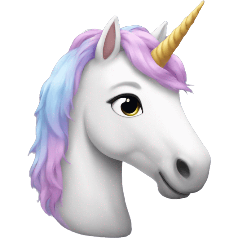 Soft unicorn emoji