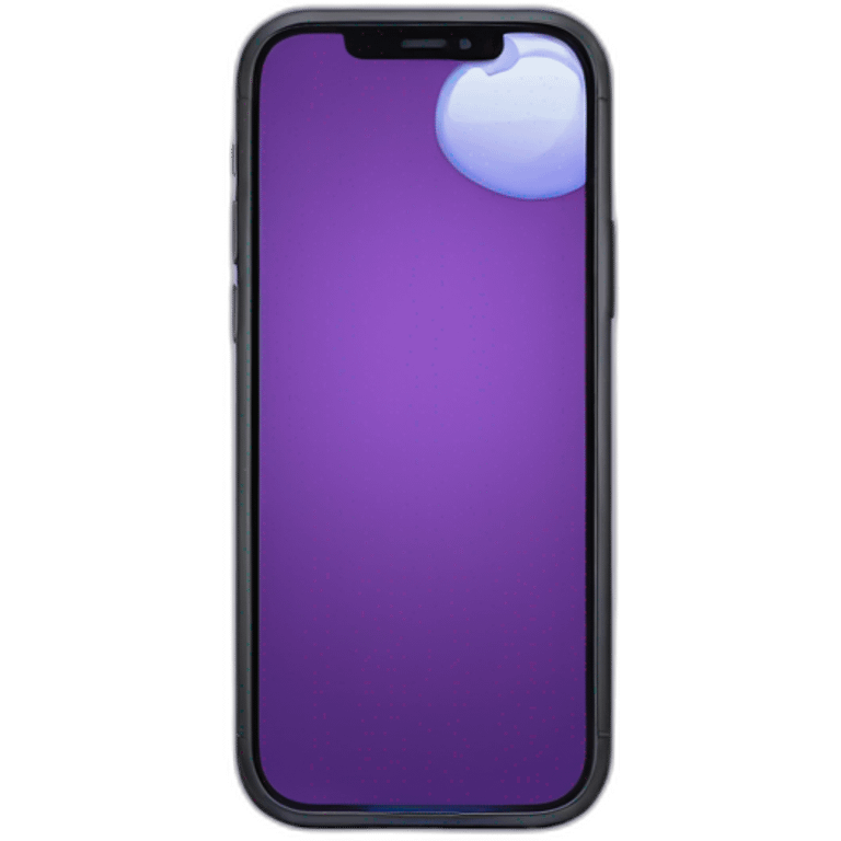 Purple iPhone 14 Pro emoji