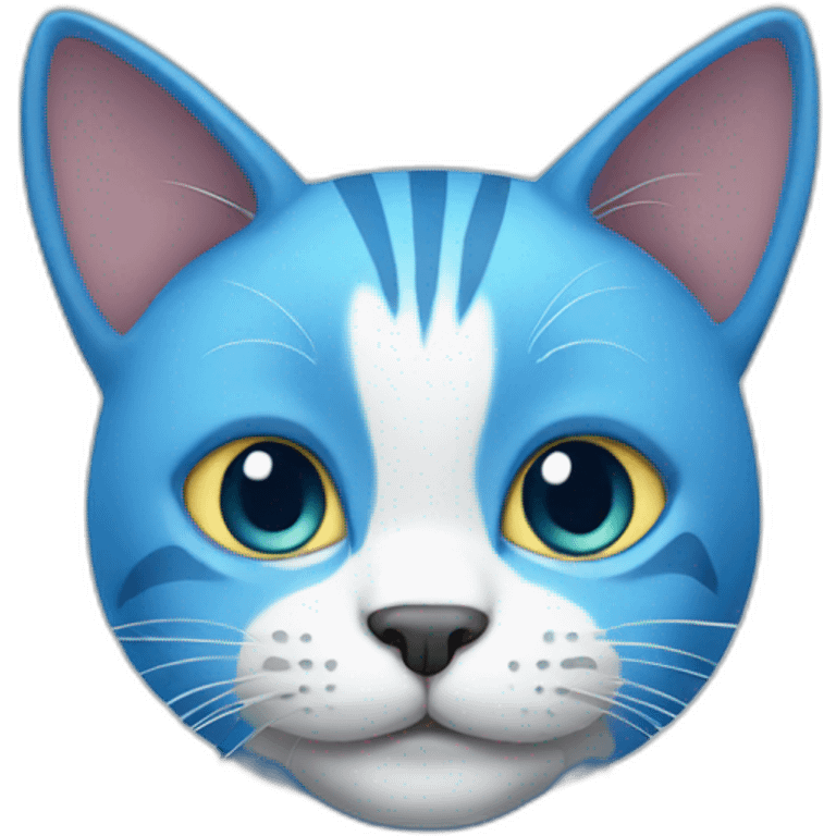 Blue cat emoji