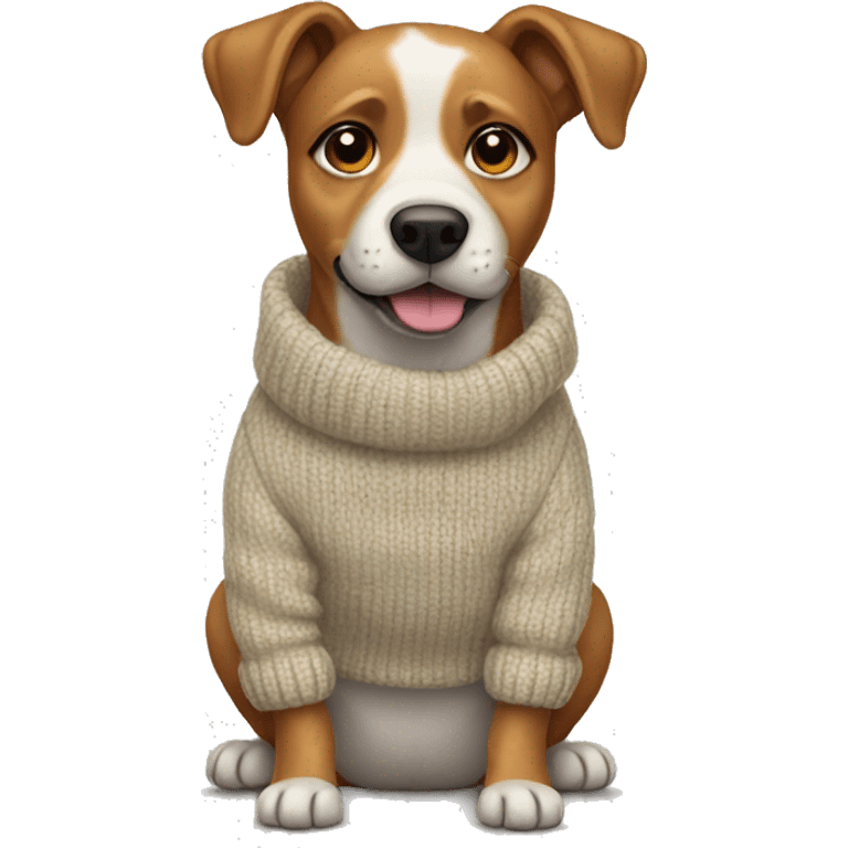 Dog wearing a sweater emoji