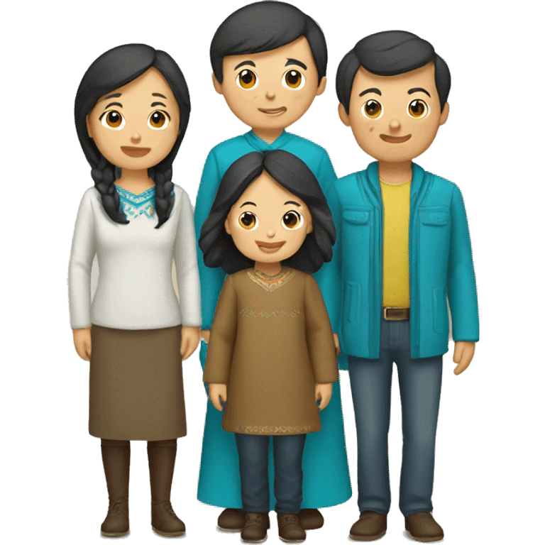 Kazakh family emoji