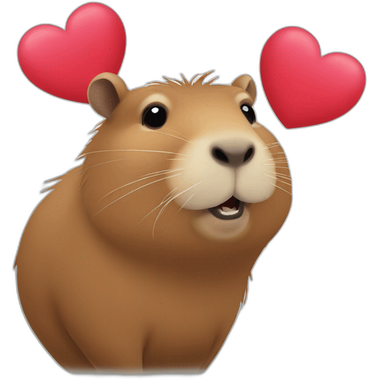 capybara hearts emoji