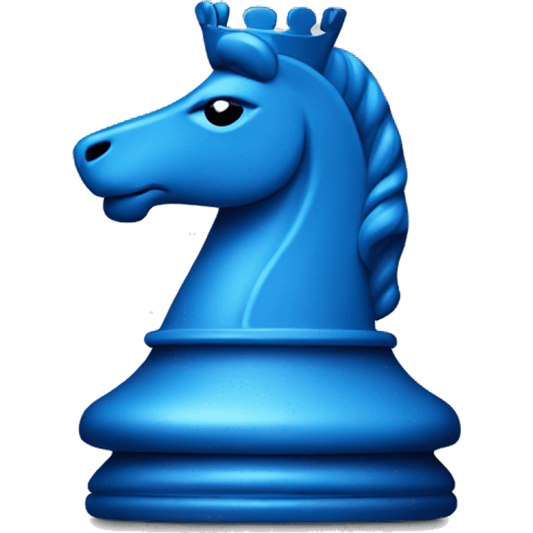 Blue chess piece, Queen emoji