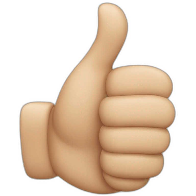 hand with three thumbs up emoji