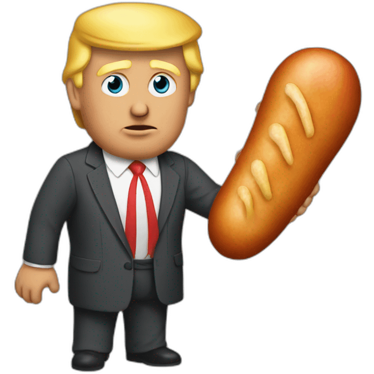 trump-holding-his-sausage emoji