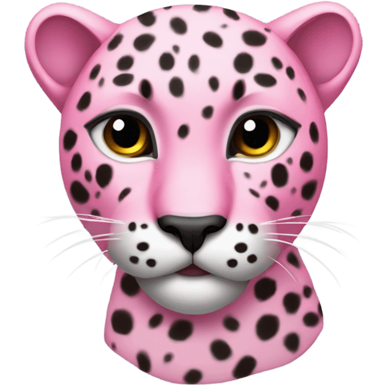 Pink leopard  emoji