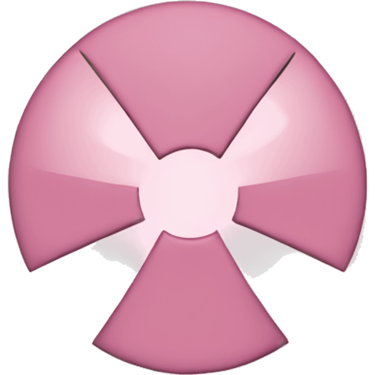 Light Pink radioactive symbol  emoji