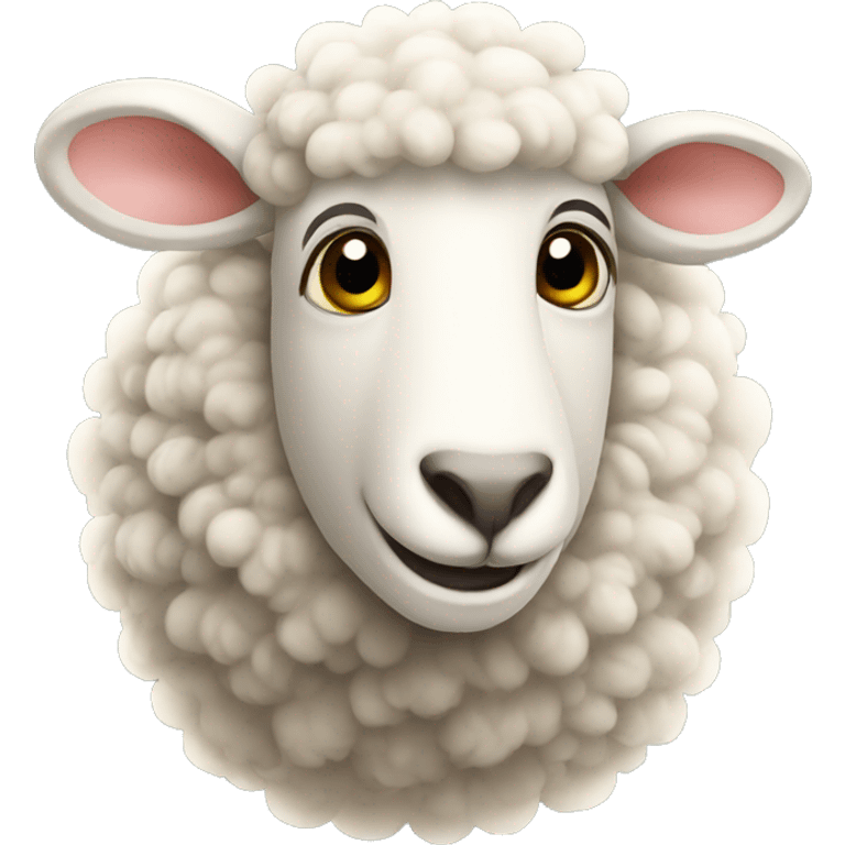 smiling sheep emoji