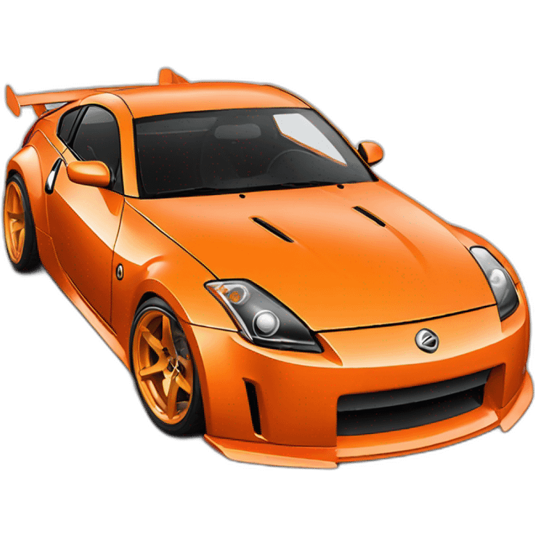 350z drift tuning orange emoji