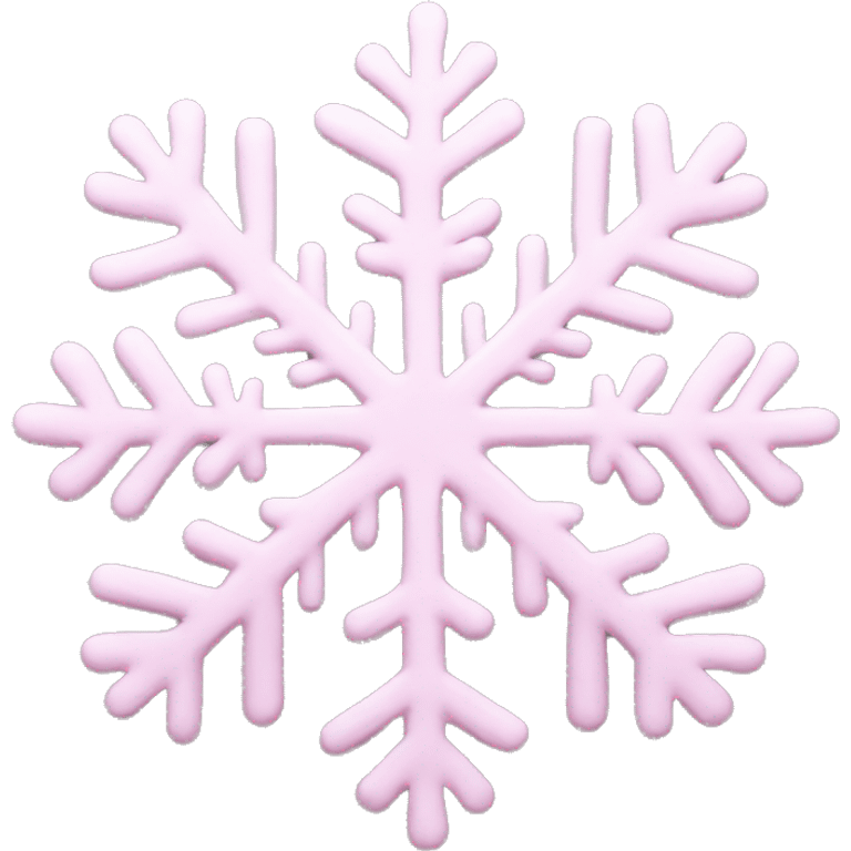 pastel pink snowflake  emoji