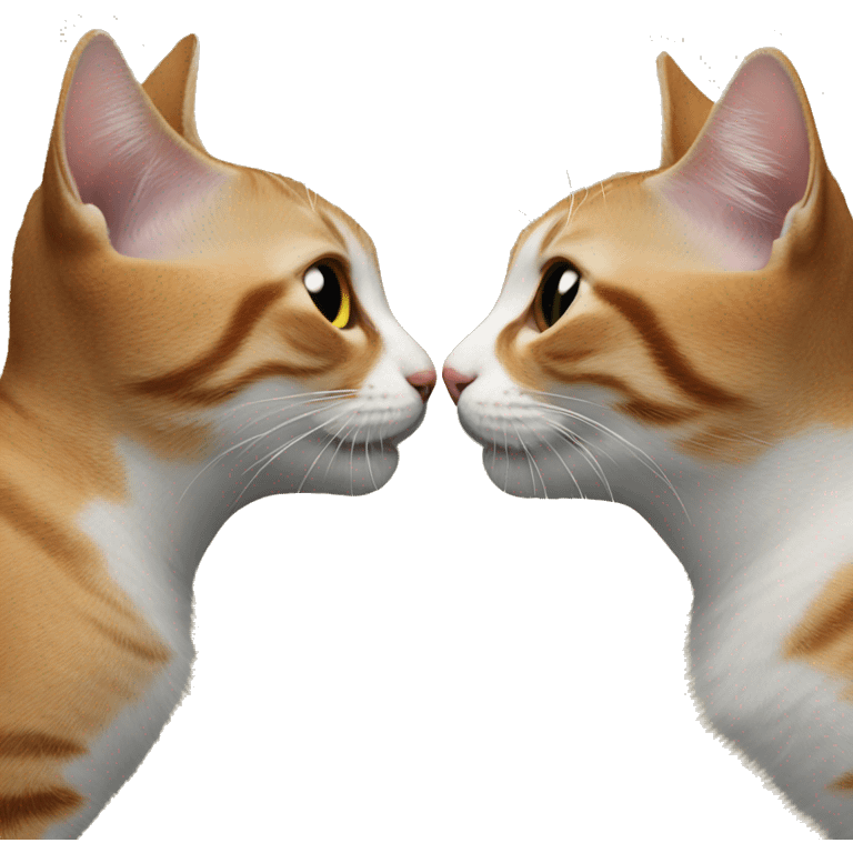 two cats kissing emoji