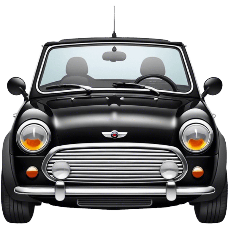 mini cooper cabriolet black emoji