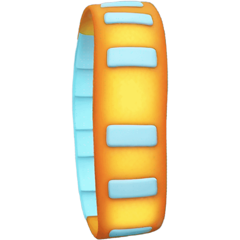 A glowing wristband emoji