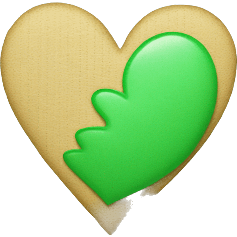 Green heart fixed with bandaid  emoji