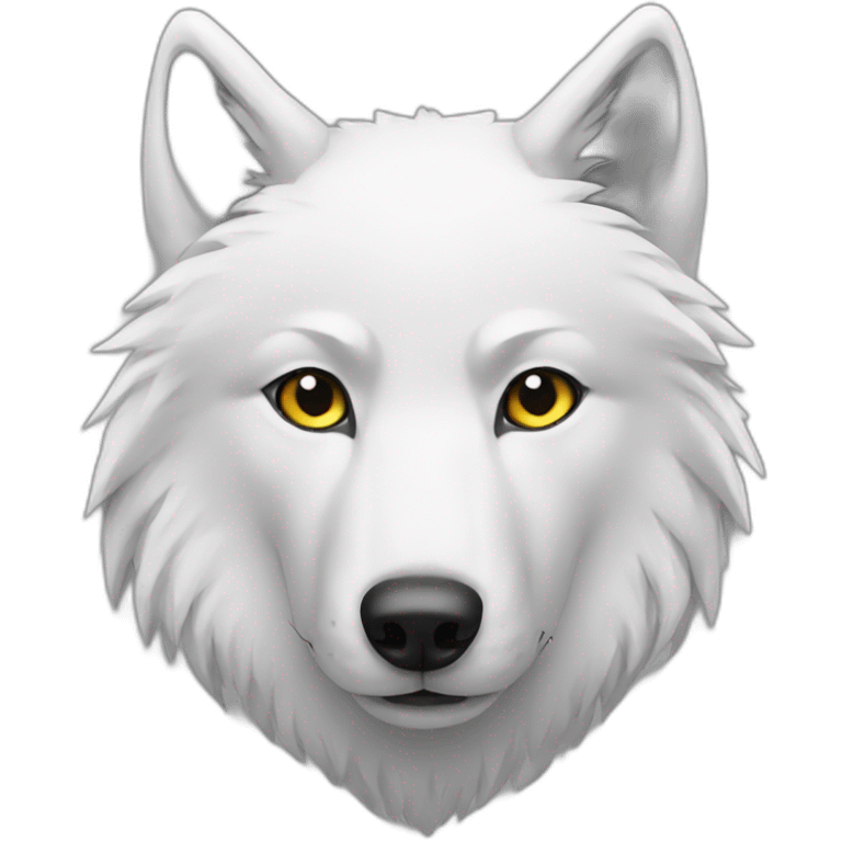 white wolf emoji