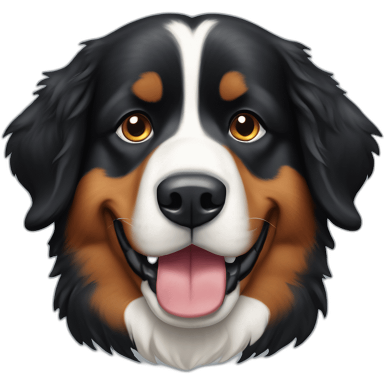 bernese-mountain-dog-blinking emoji