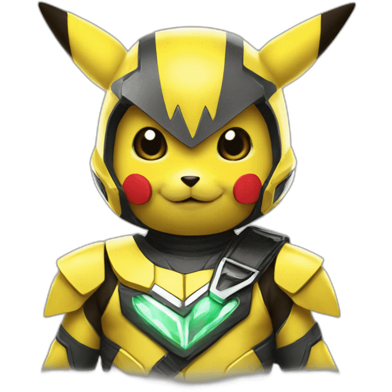 pikachu as power ranger emoji