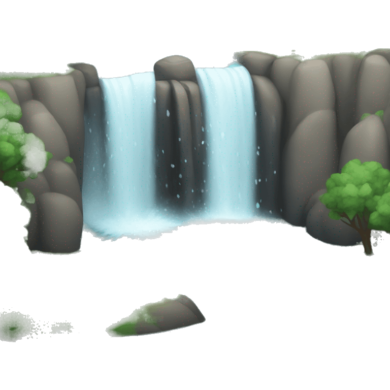 White Water falling  emoji