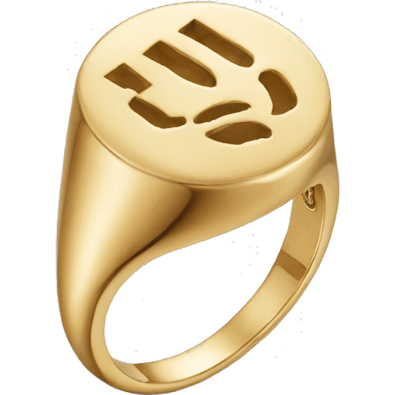 cartier gold ring emoji