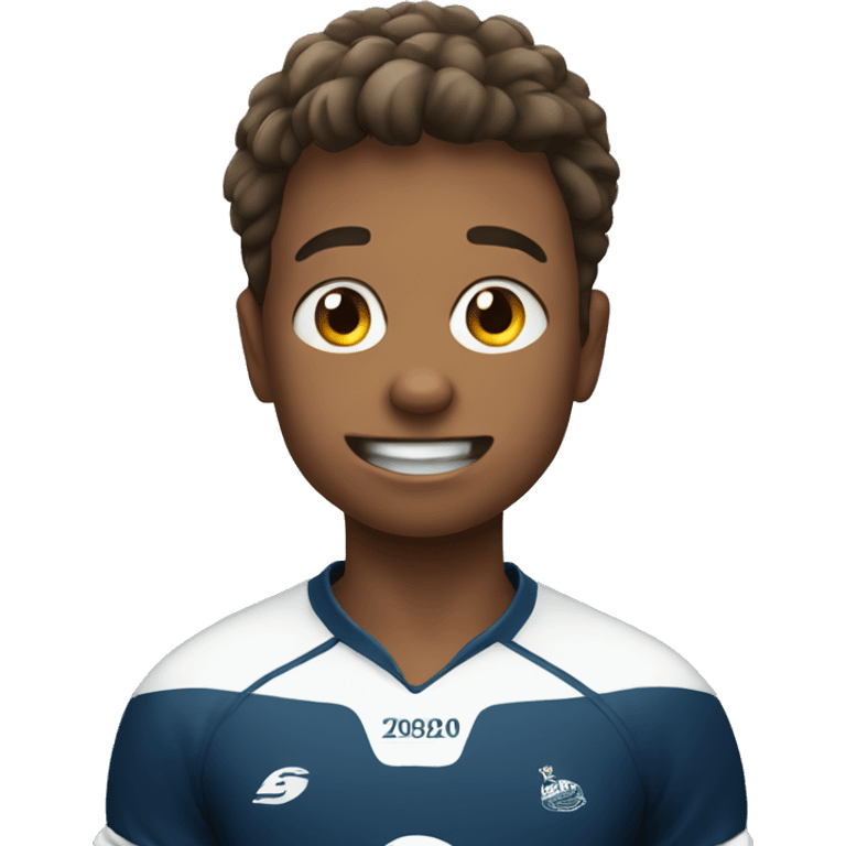 Boy playing rugby  emoji