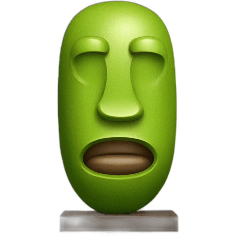 avocado moai statue emoji