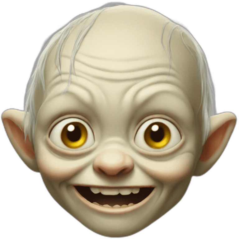 happy gollum emoji