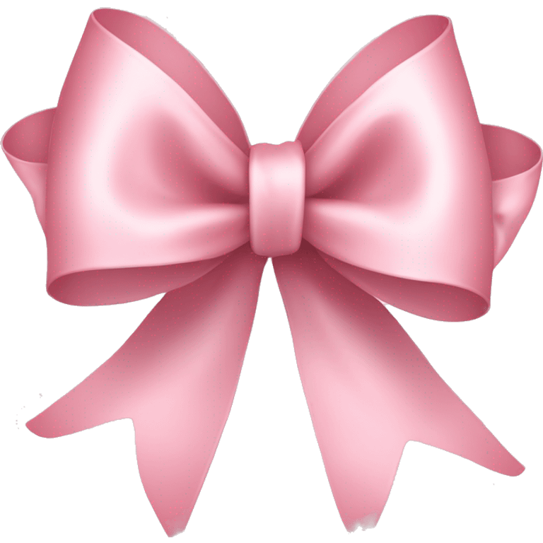 Pale pink ribbon bow emoji