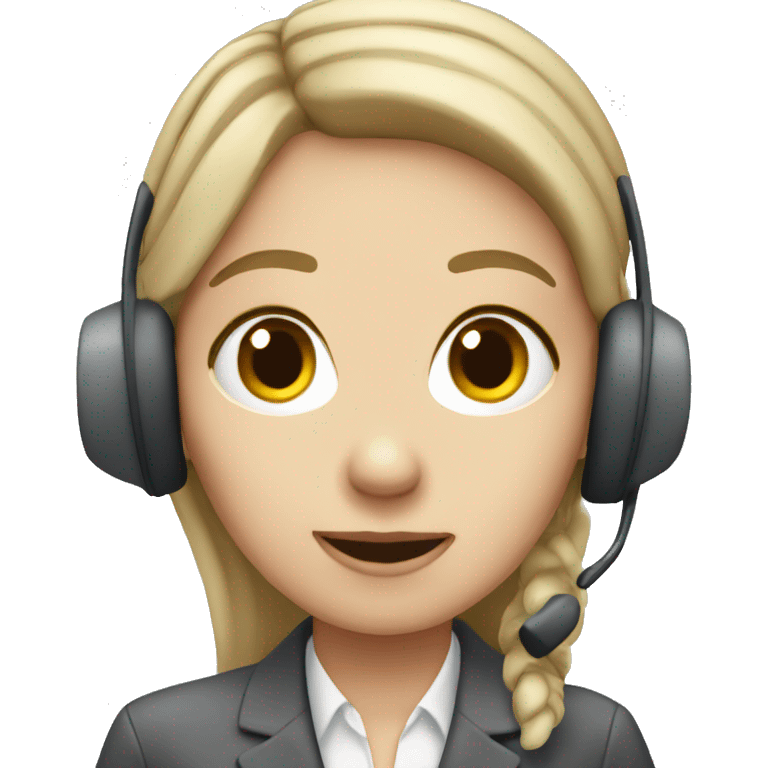 Pale Call center lady  emoji