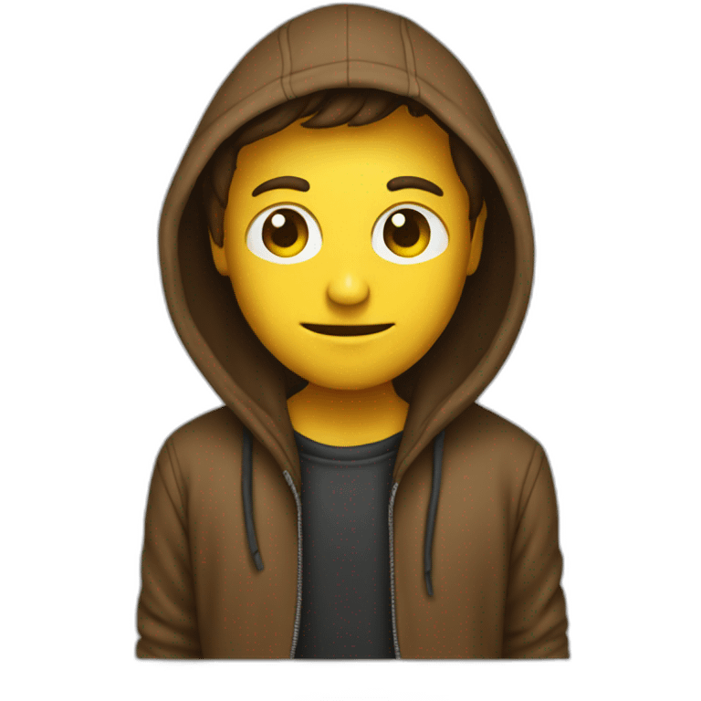 hacker hoodie emoji