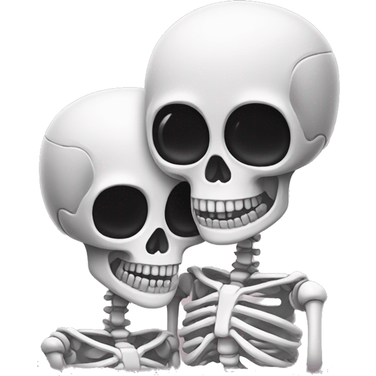 Skeleton couple emoji