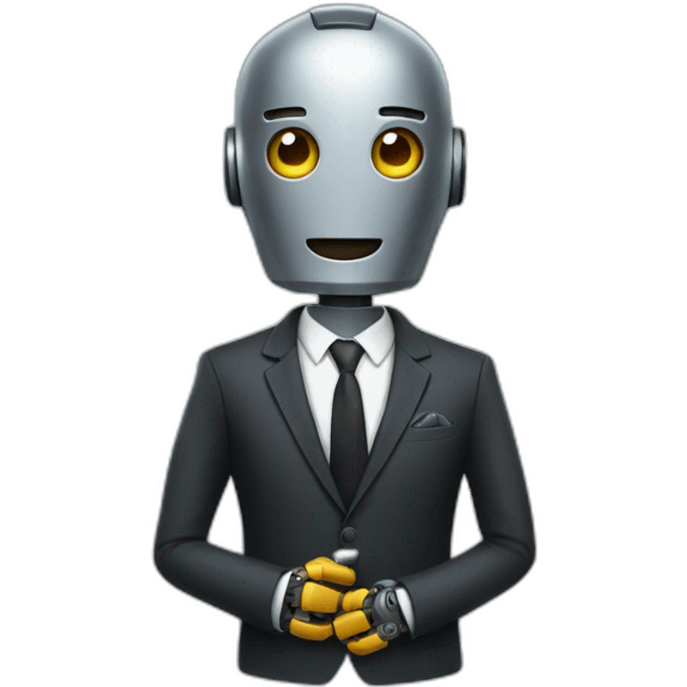 robot in a suit emoji