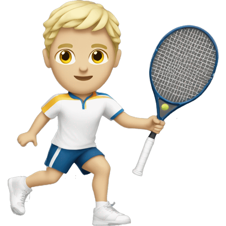 summer olympics blonde large boy tennis emoji