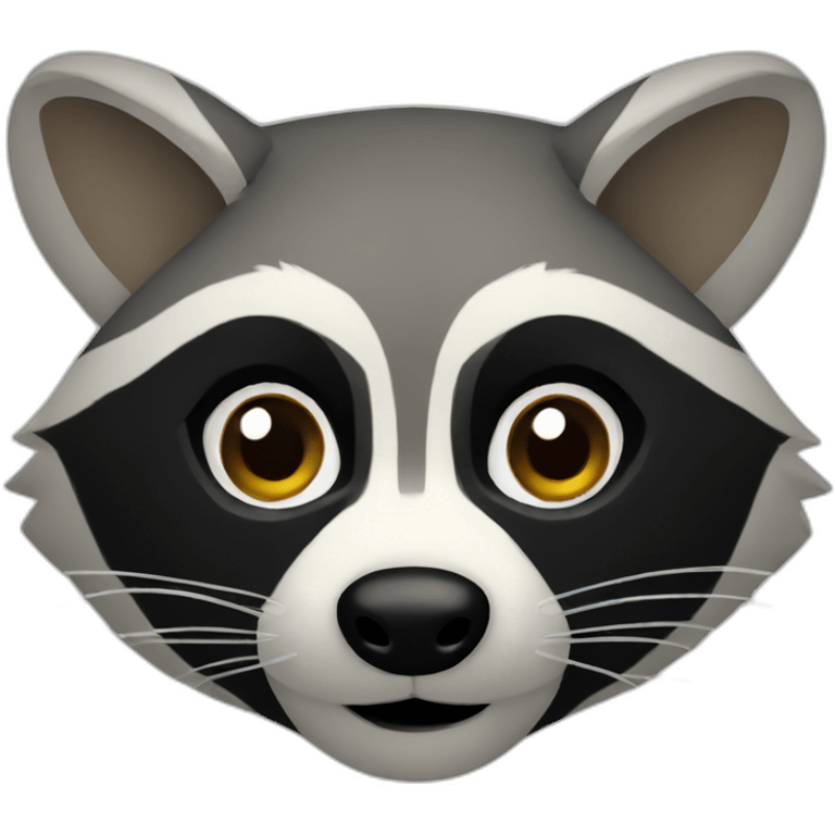 Raccoon head emoji