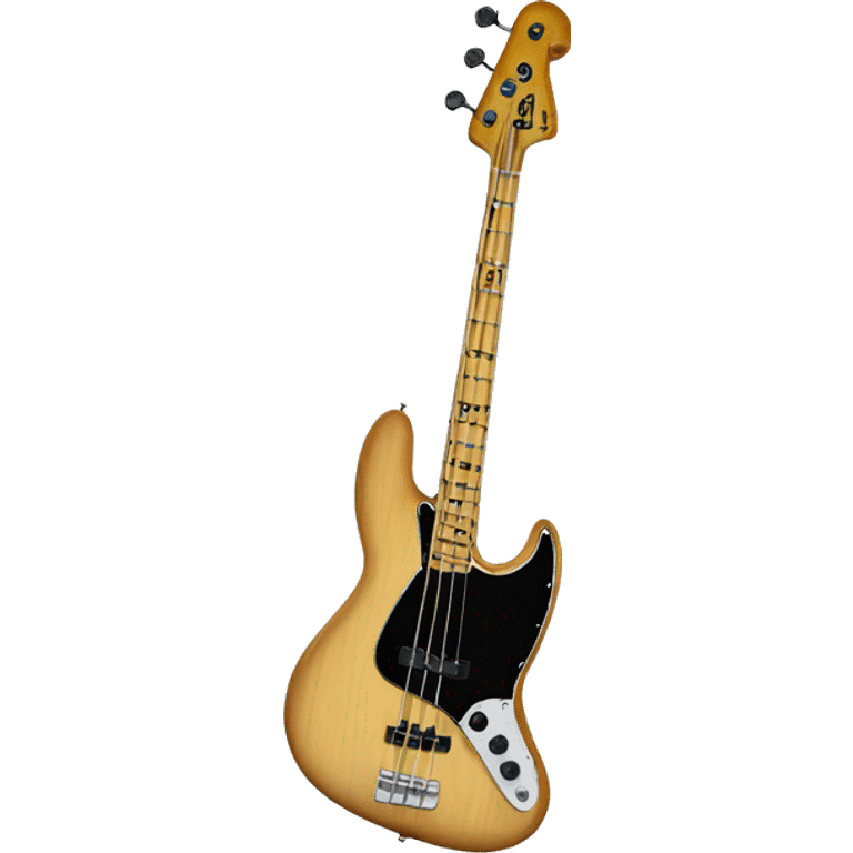 White jazz bass emoji