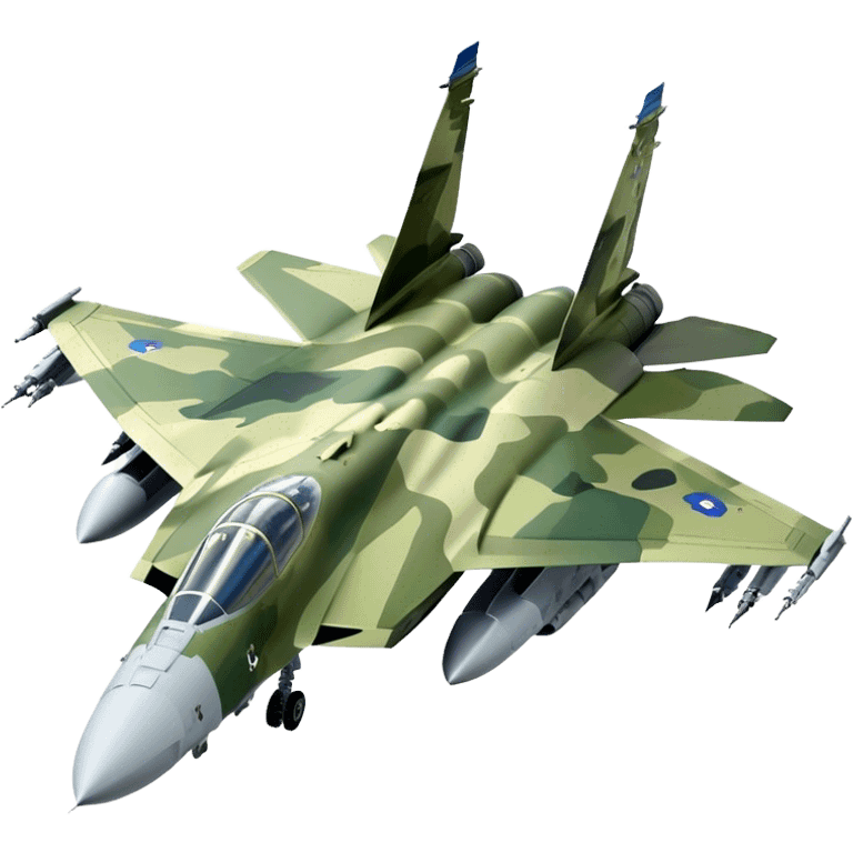 SU-35 Jet - Sukhoi (Model Year: 2020) (Iconic colour: Camouflage green) emoji