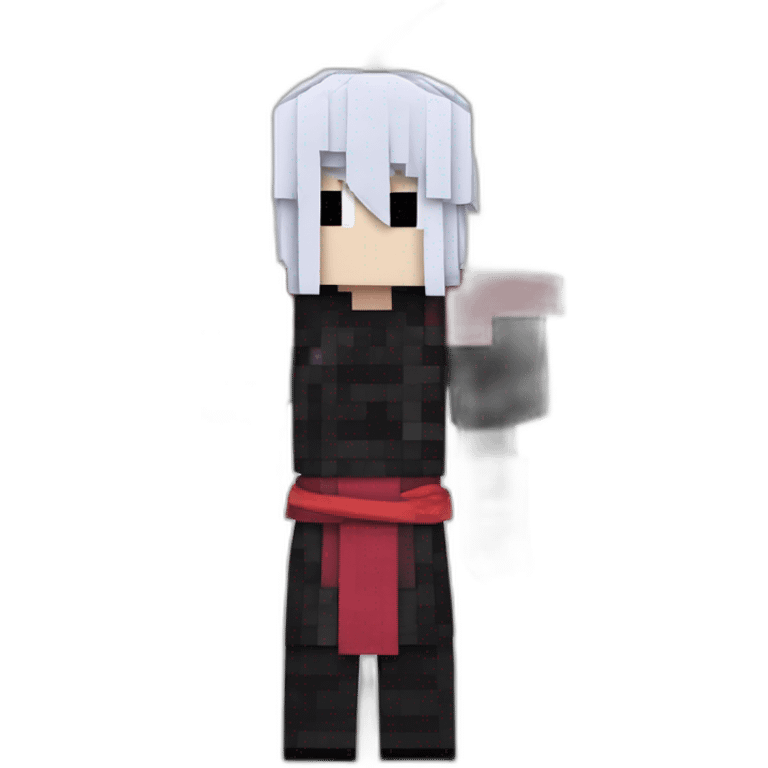 Kurosaki Ichigo minecraft style emoji