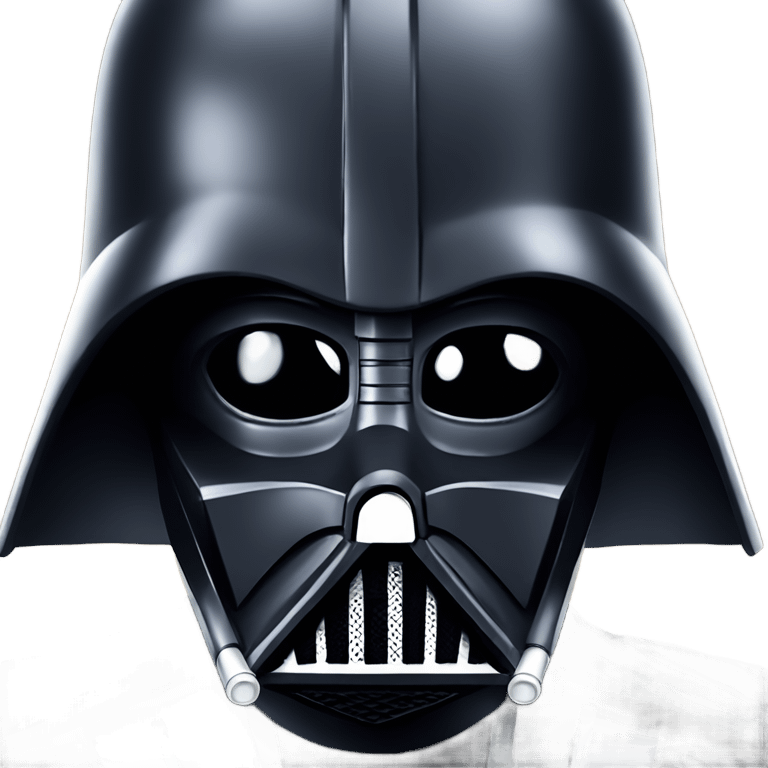 Darth Vader in front of his fighter emoji