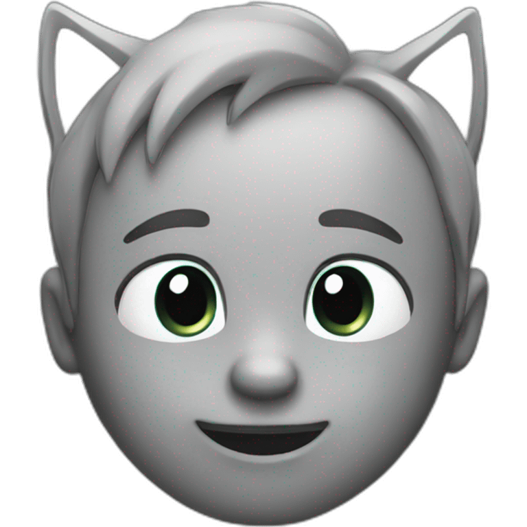 Chat gris emoji