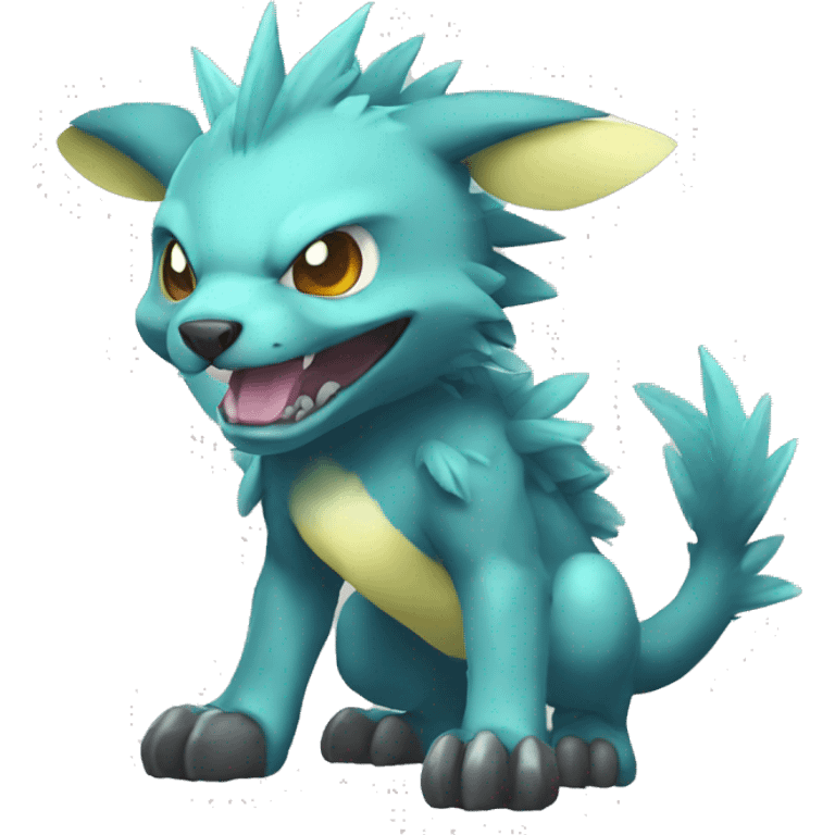 cute cool Digimon-Fakemon-animal full body emoji