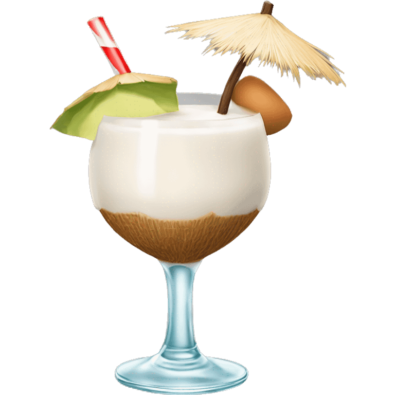 Puerto Rican drink called “coquito” which is coconut-based alcoholic beverage is similar to eggnog emoji