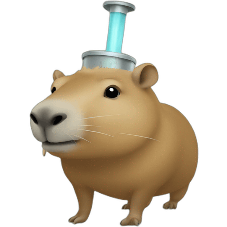 Capybara hookah emoji