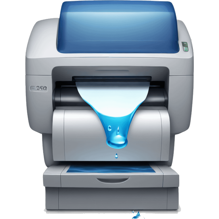 Pouring water on a printer  emoji