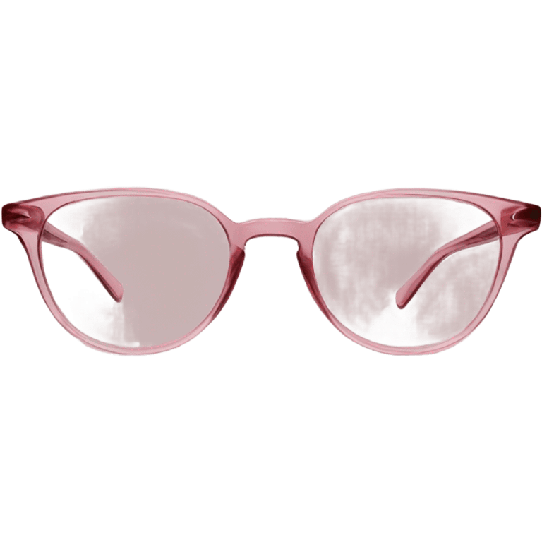 Pink glasses emoji