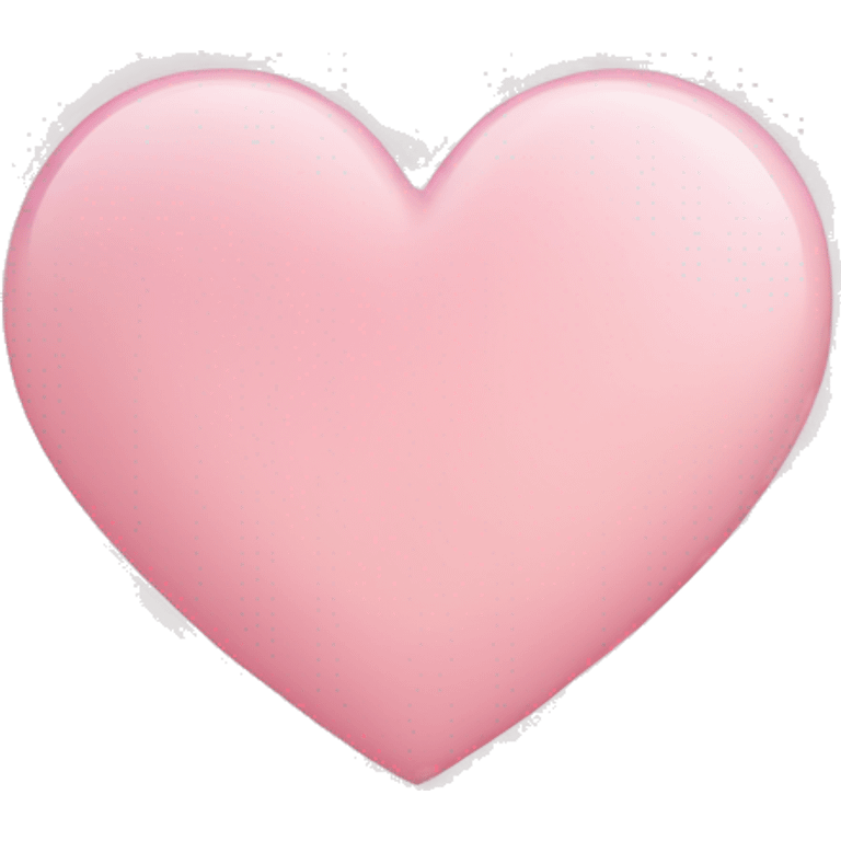 light pink love heart  emoji