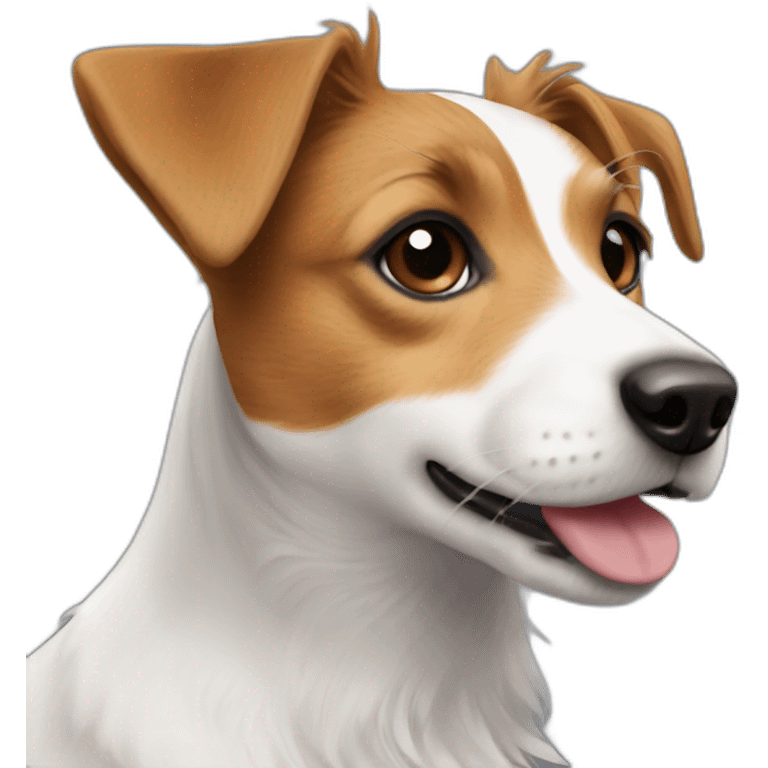 jack russell long haired emoji