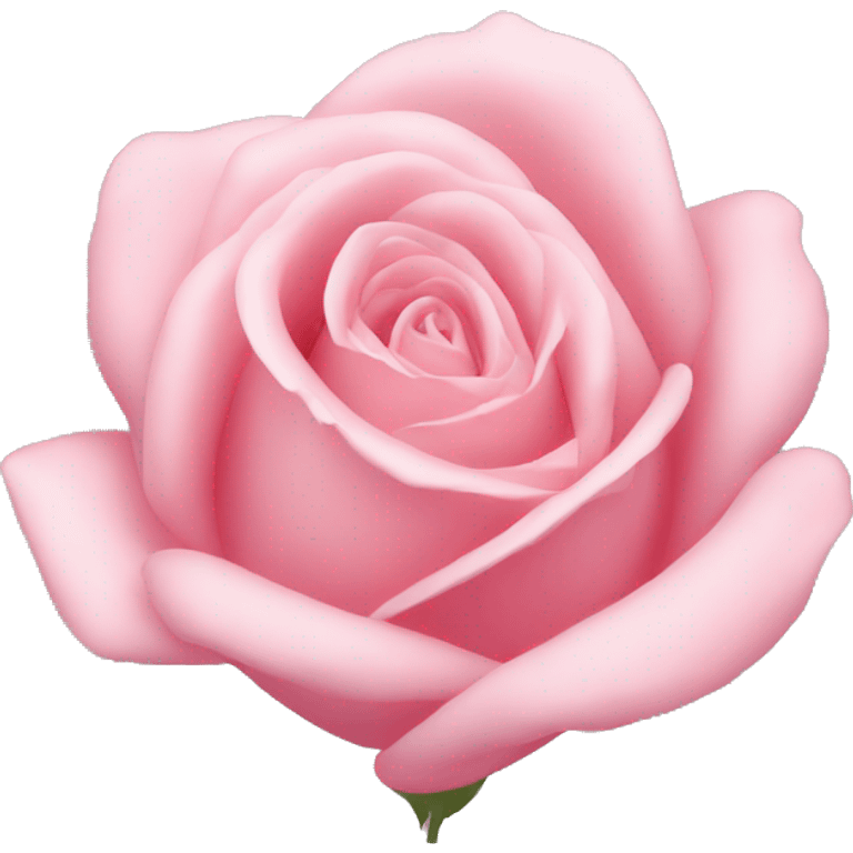 a pastel pink rose bud emoji