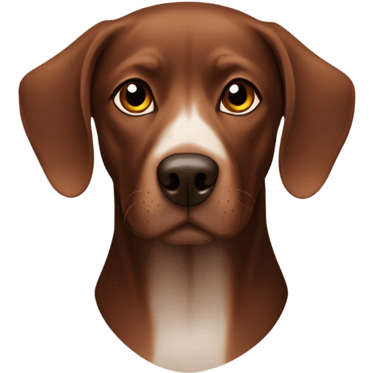 Viszla dog black & brown emoji