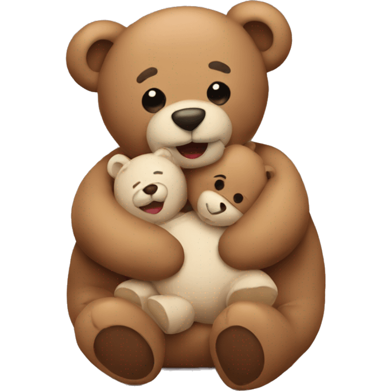 Teddy hug emoji