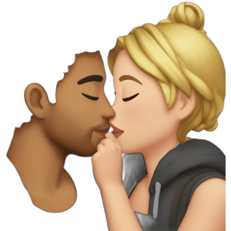 A guy named mxy kissing a girl named remas emoji