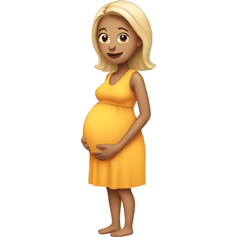 White pregnant woman  emoji